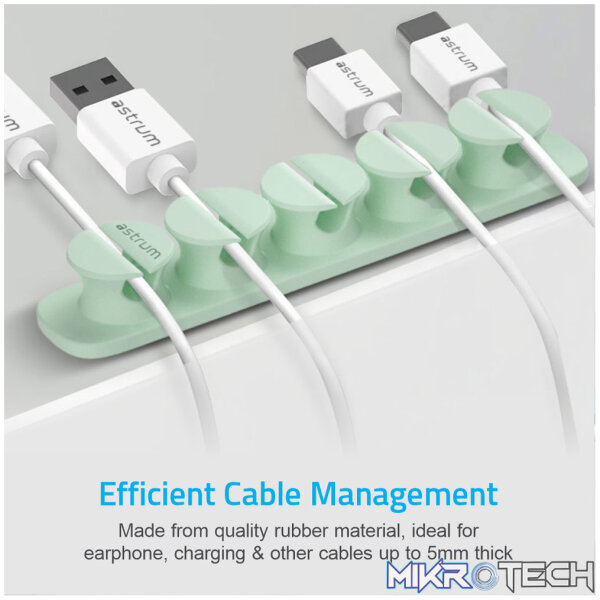 CO110 Cable Organizer Clips - 5 Bays, 4 Storage Compartments - Green - Image 4
